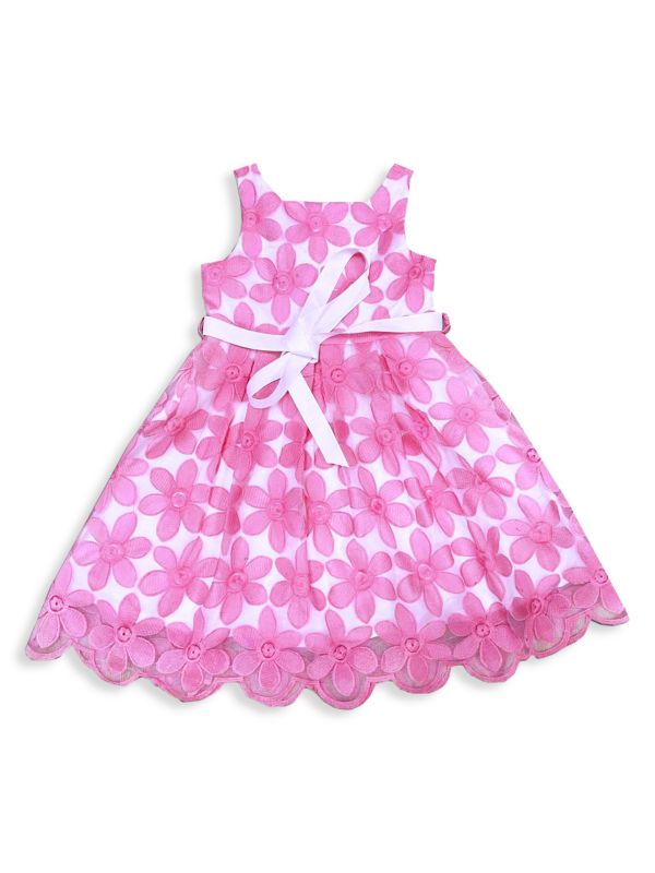 Joe-Ella Little Girl's & Girl's Floral Embroidered Dress
